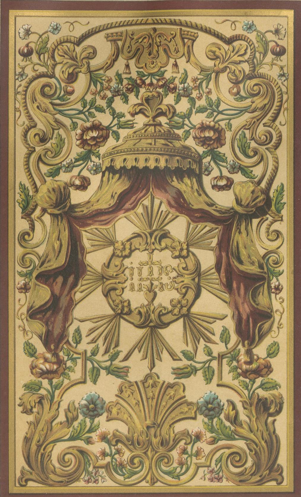 Grabado de artes ornamentales de los siglos XVII y XVIII - Bordado y Giltwork, 1887 Papel en venta