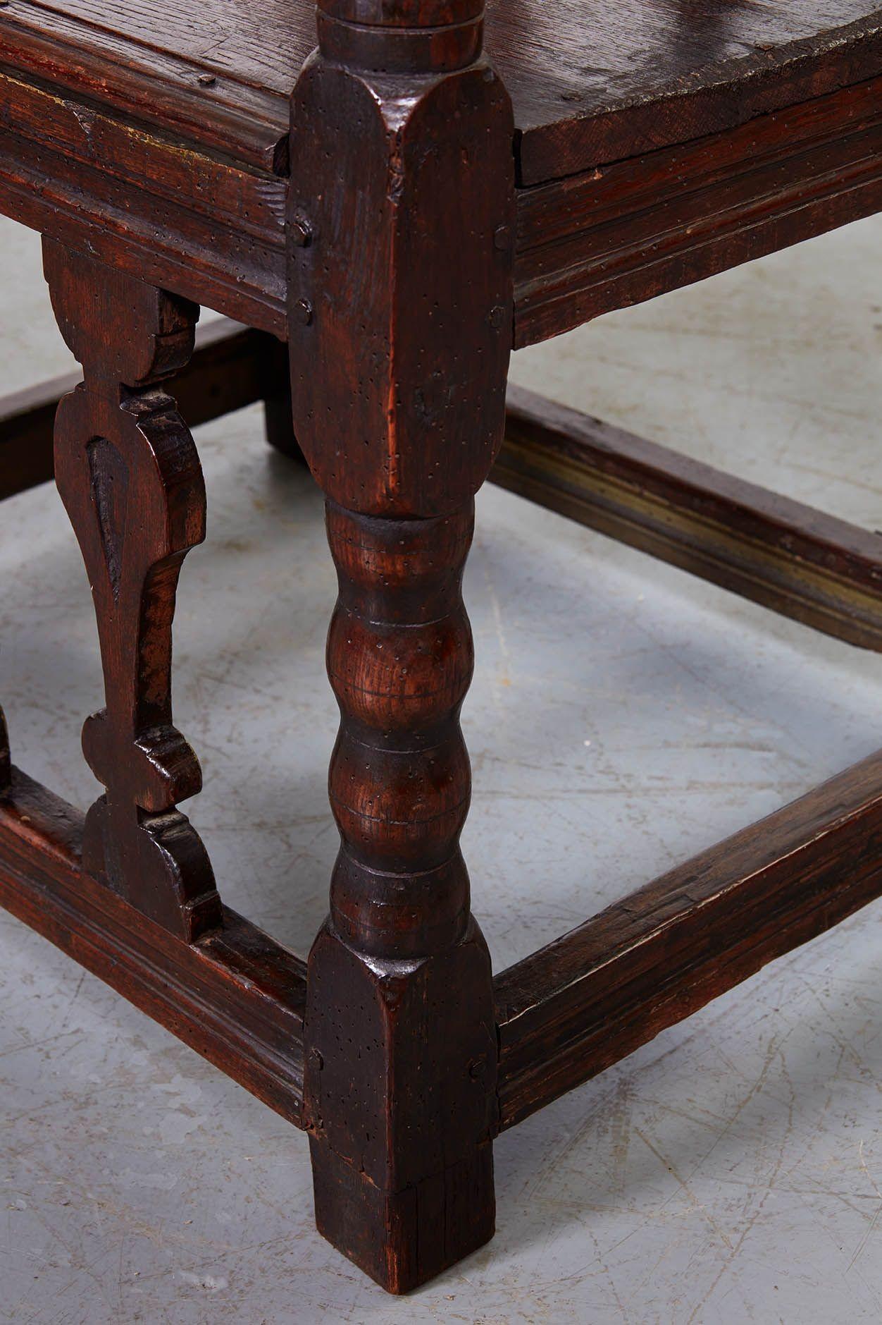 17th c. Abbot's Chair For Sale 7