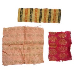 17Th C Antique Persian Safavid Hand Woven Textiles