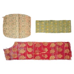 17Th C Antique Persian Safavid Hand Woven Textiles