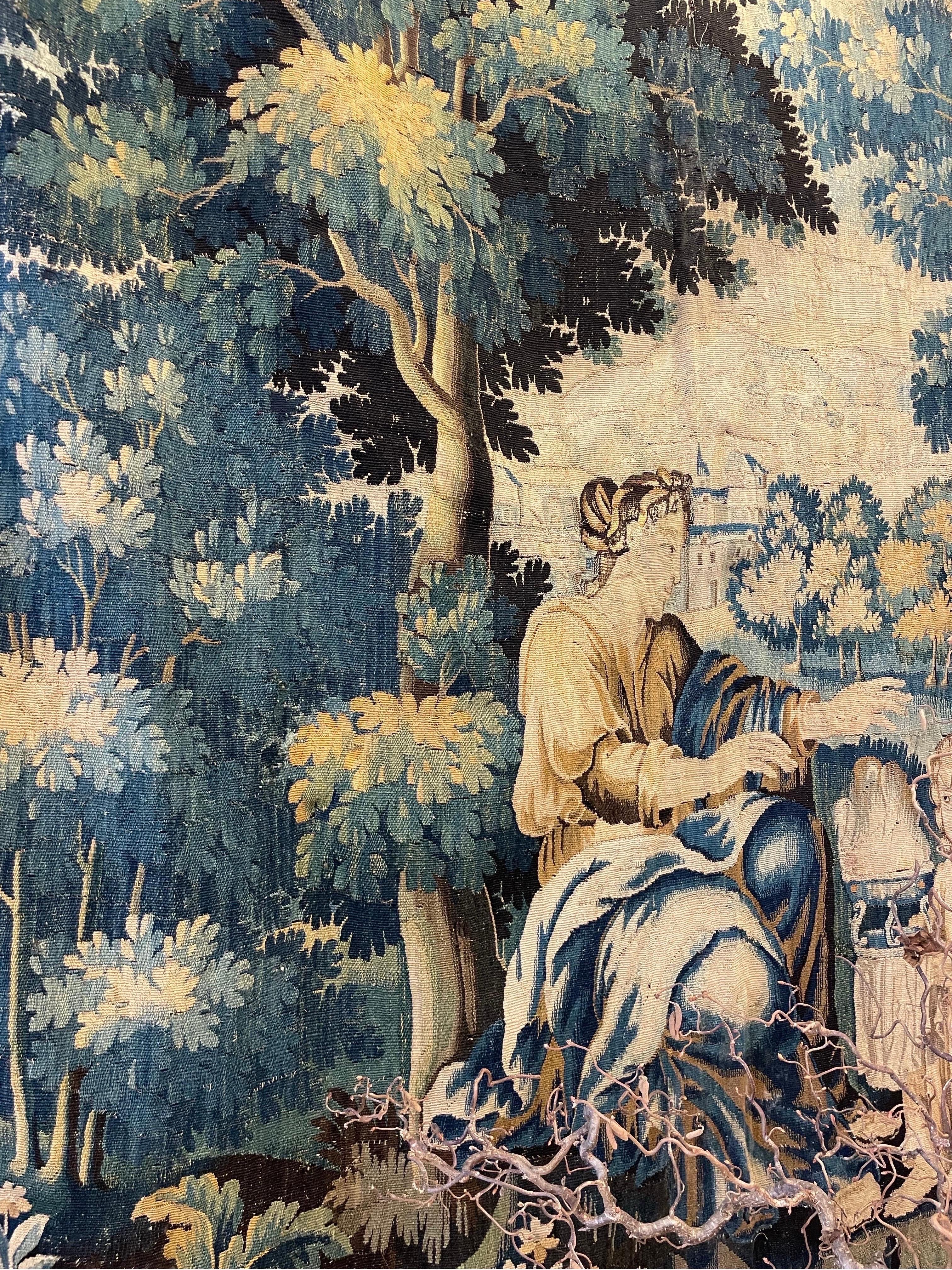 Französischer Wandteppich Aubusson aus dem 17.  (18. Jahrhundert und früher) im Angebot