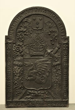 17th Century Cast Iron Fireback / Backsplash