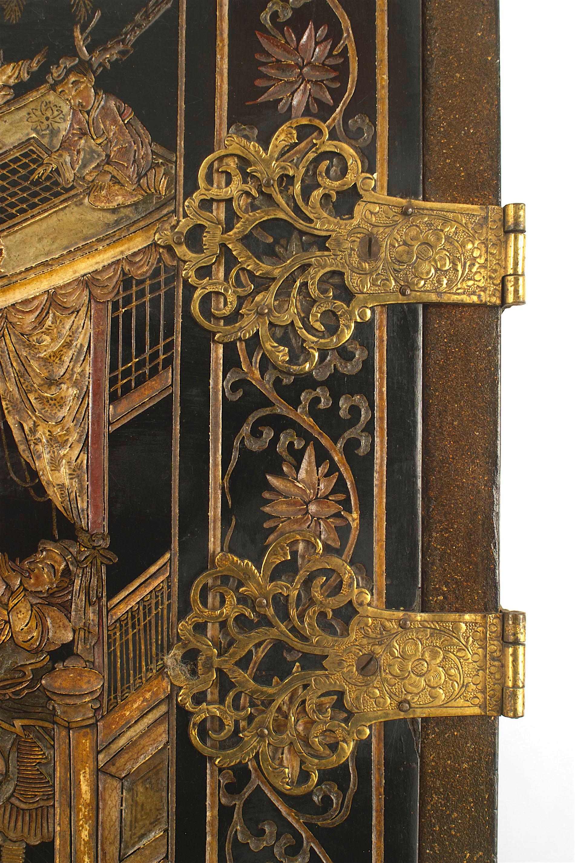17th C. Chinese Coromandel Cabinet on a Charles II Gilt-wood Stand 2