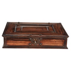 17th c. Dutch Colonial Macassar Ebony Document Box