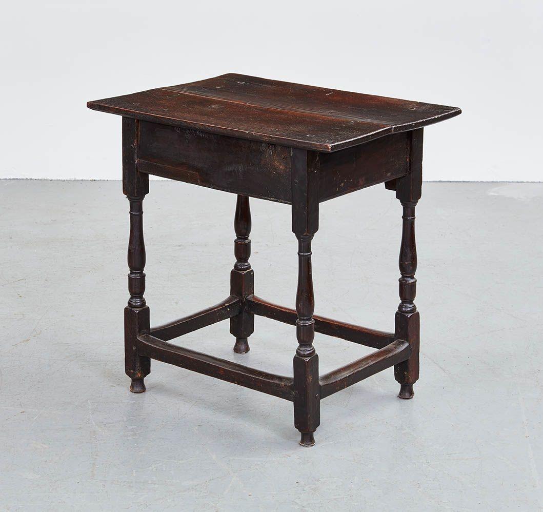 17th c. English Bog Oak Side Table For Sale 9