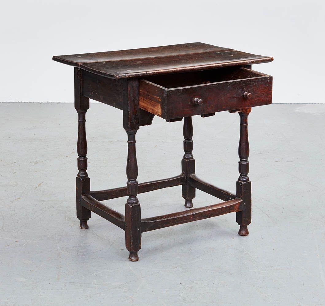 17th c. English Bog Oak Side Table For Sale 5
