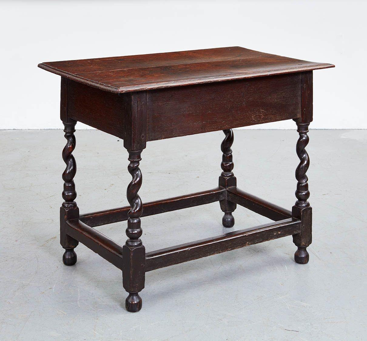 17. Jahrhundert. Englischer Korkenzieher-Bein-Tisch im Angebot 6