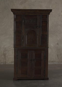 17Th C English Oak Cabinet