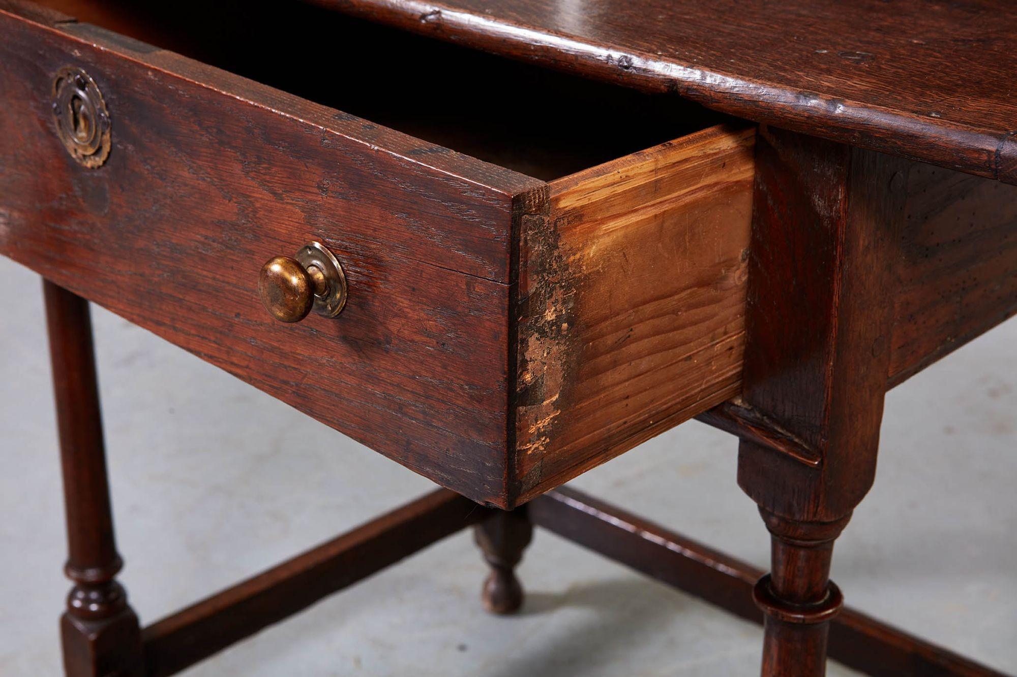 17th c. English Oak Table For Sale 8