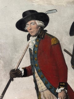 17th c. Engraving by V. Green Merritinto titled Scottish Golfer And His Caddy