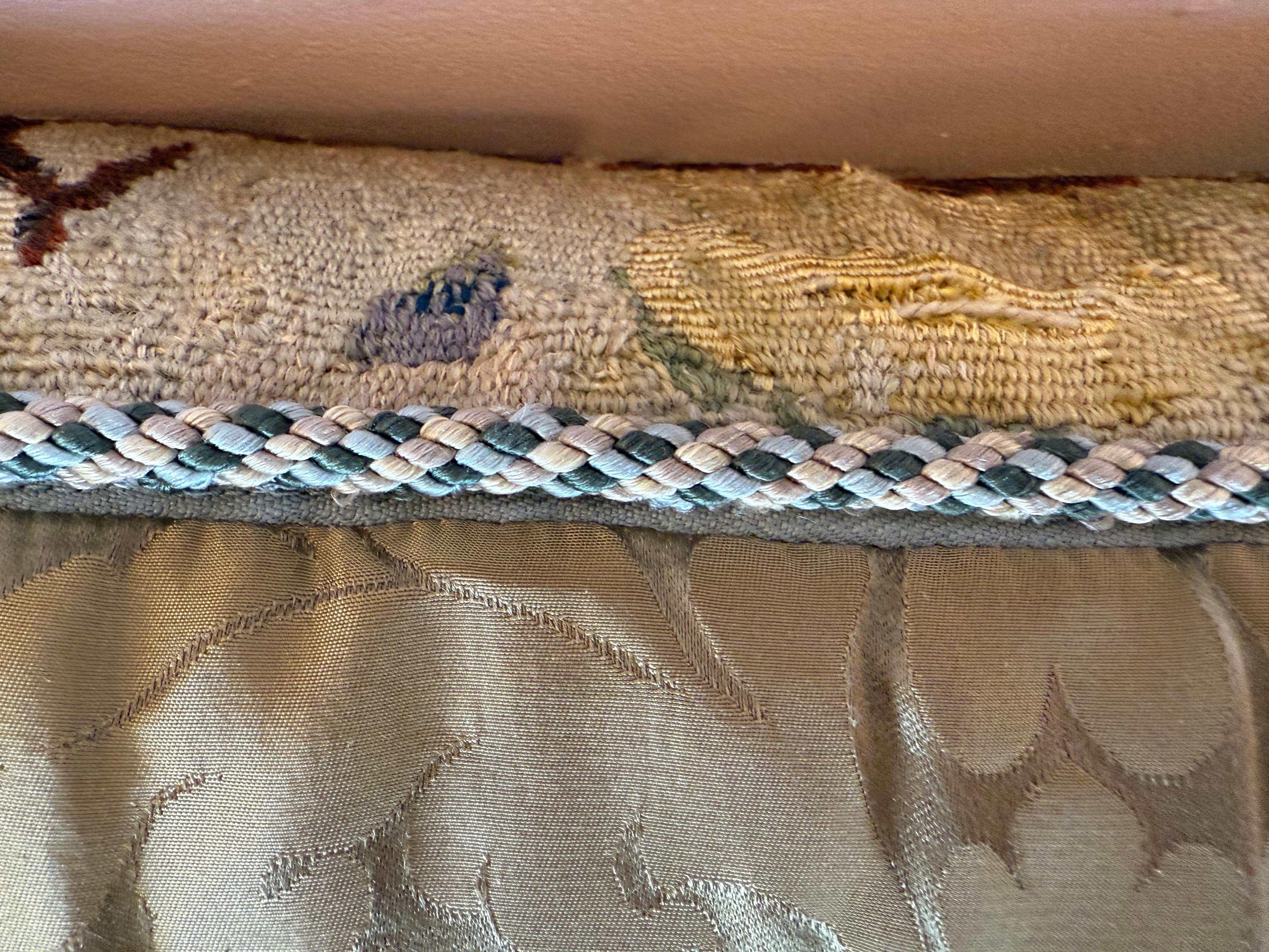 Wool 17th C. Flemish Tapestry Pillow