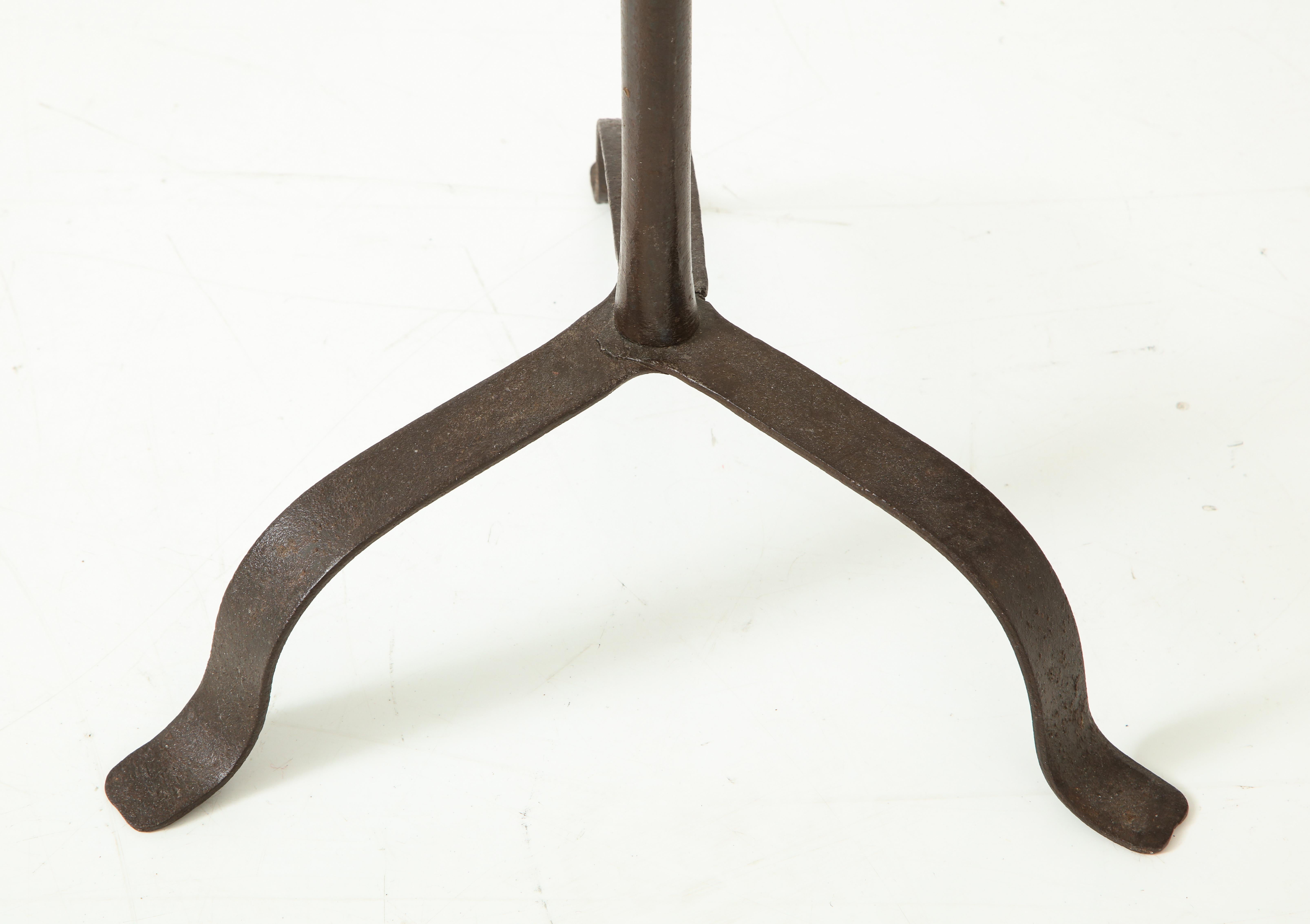 17th Century Forged Iron Pricket Candlestick 3
