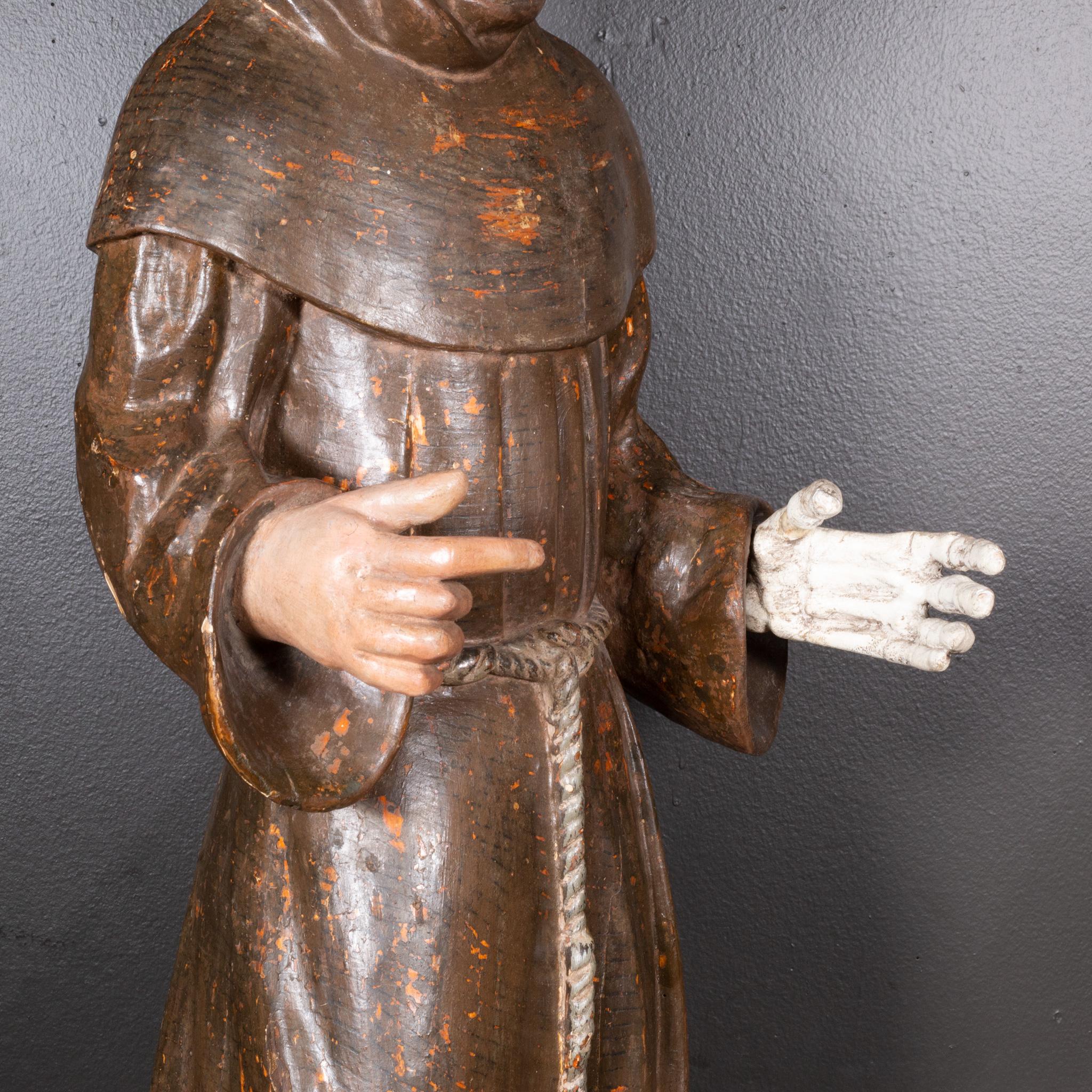 Industrial 17th c. German Memento Mori Monk c.1600-1699 For Sale