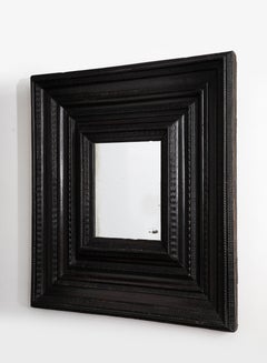 17th C. Italian Walnut Guilloché Mirror