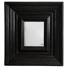 17th C. Italian Walnut Guilloché Mirror