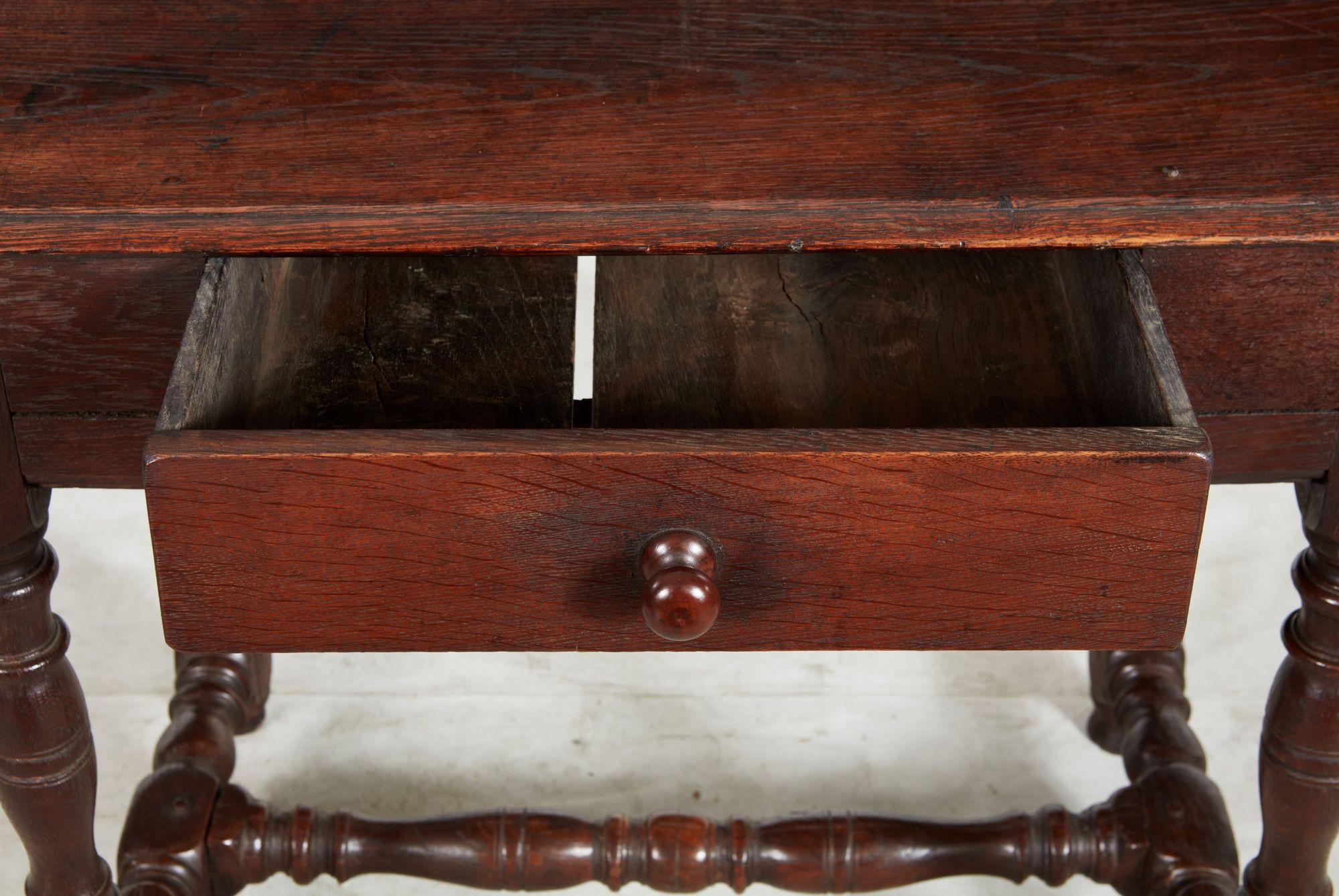 17th c. Jacobean Oak Table For Sale 8