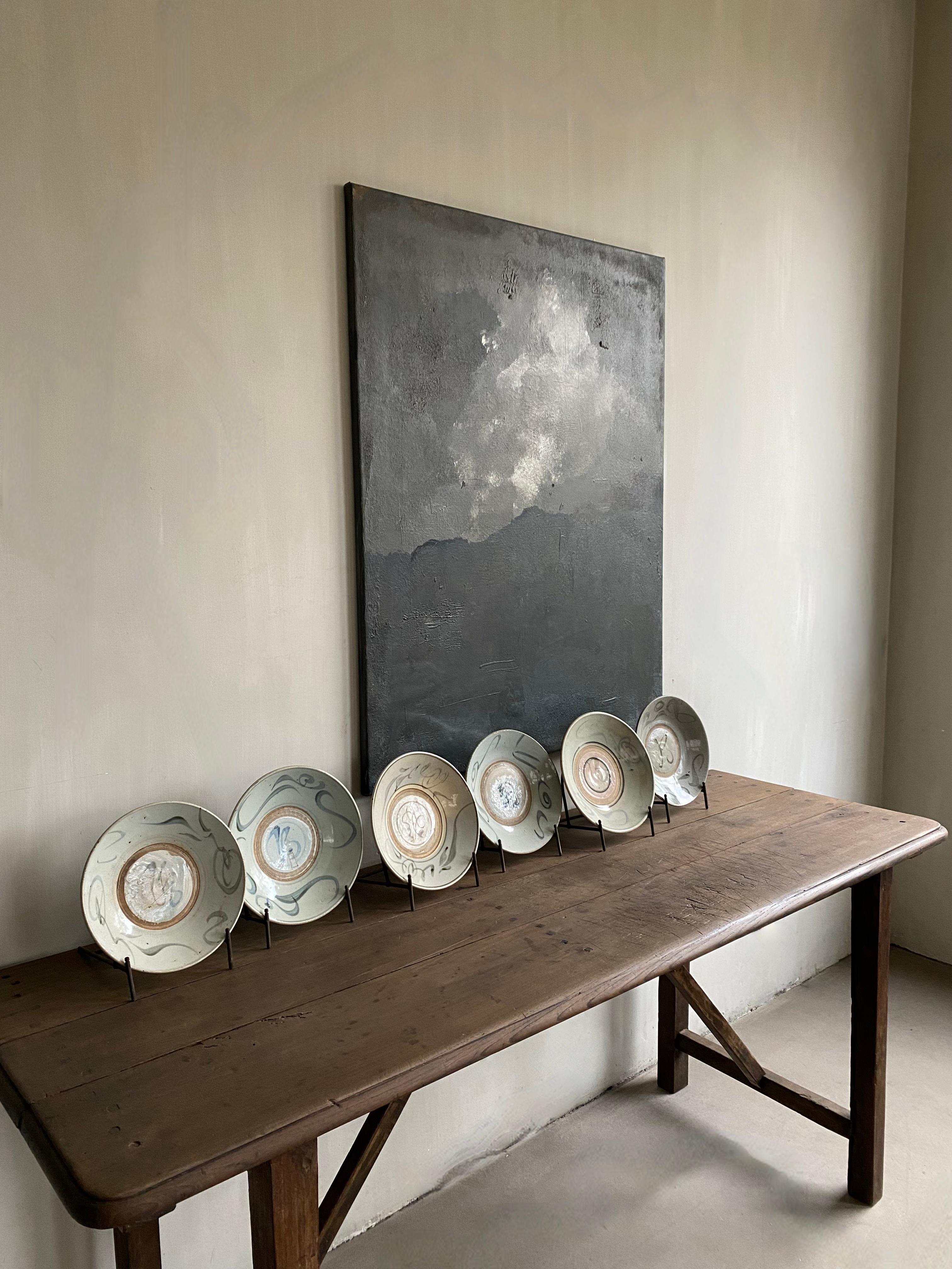 17th C Ming Plates In Good Condition For Sale In Nijlen, BE