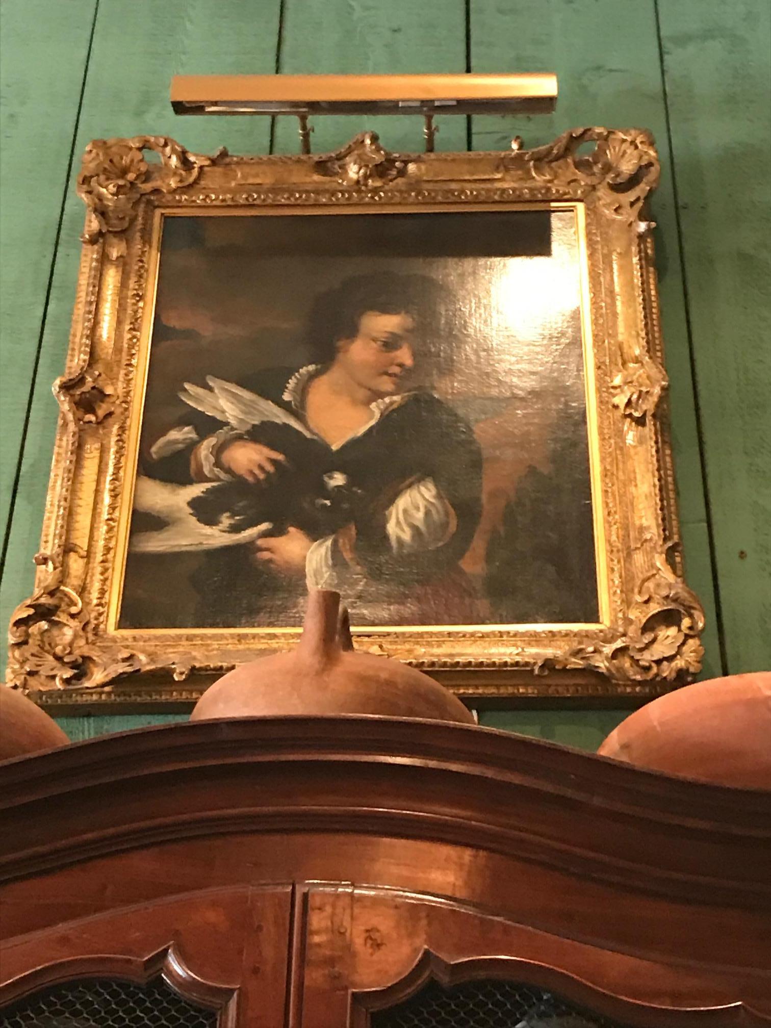 Pintura de la escuela napolitana del siglo XVII Lienzo al óleo Viejo maestro Mola Giovanni Battista en venta 10