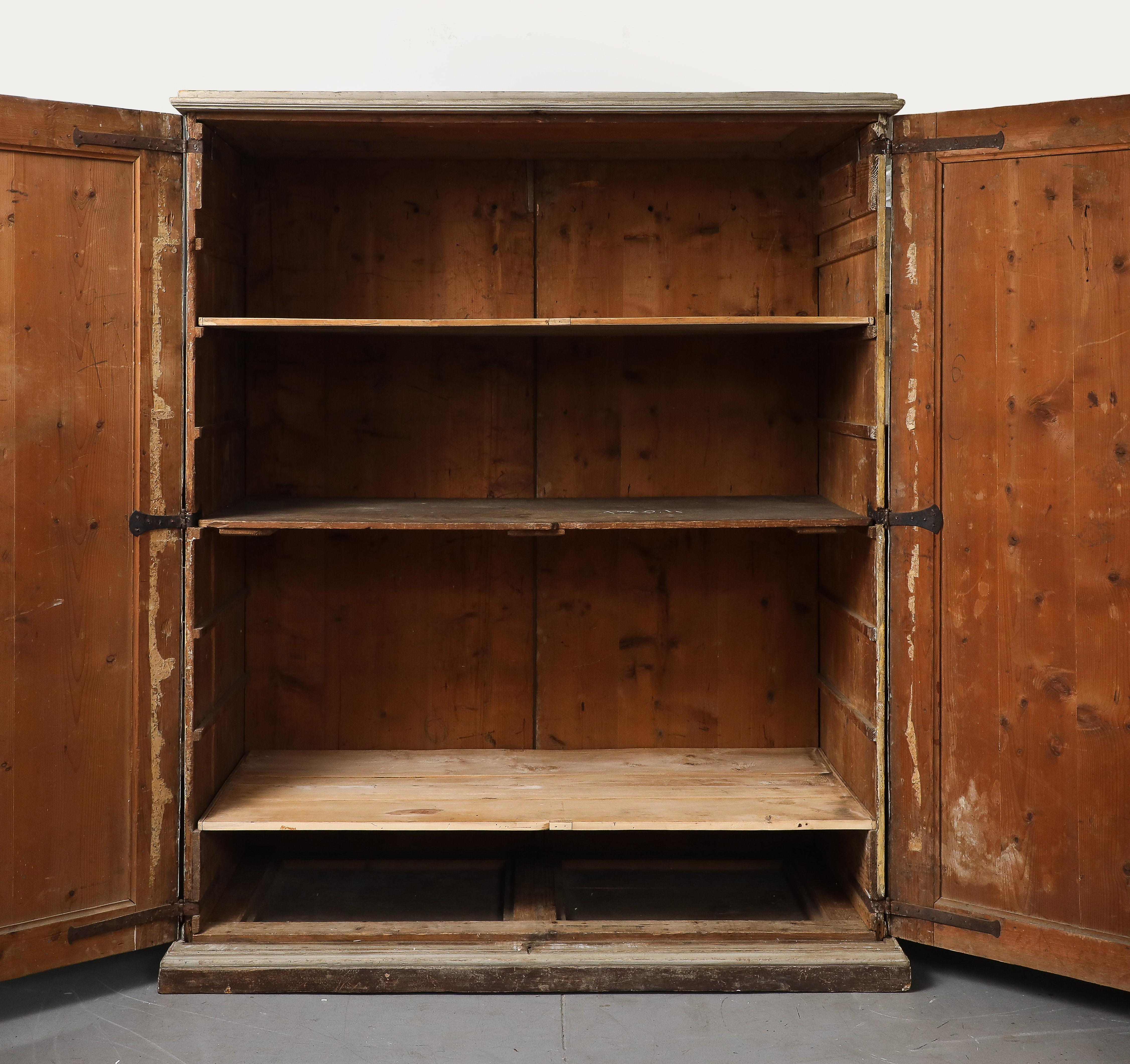 17th C. Painted Cabinet with Chalk, Graphite Panel Drawings, Turin, Italy For Sale 13