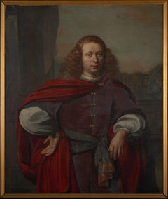 17th C Portrait of a Gentleman in three-quarter-length, Attr. to Nicolaes Maes