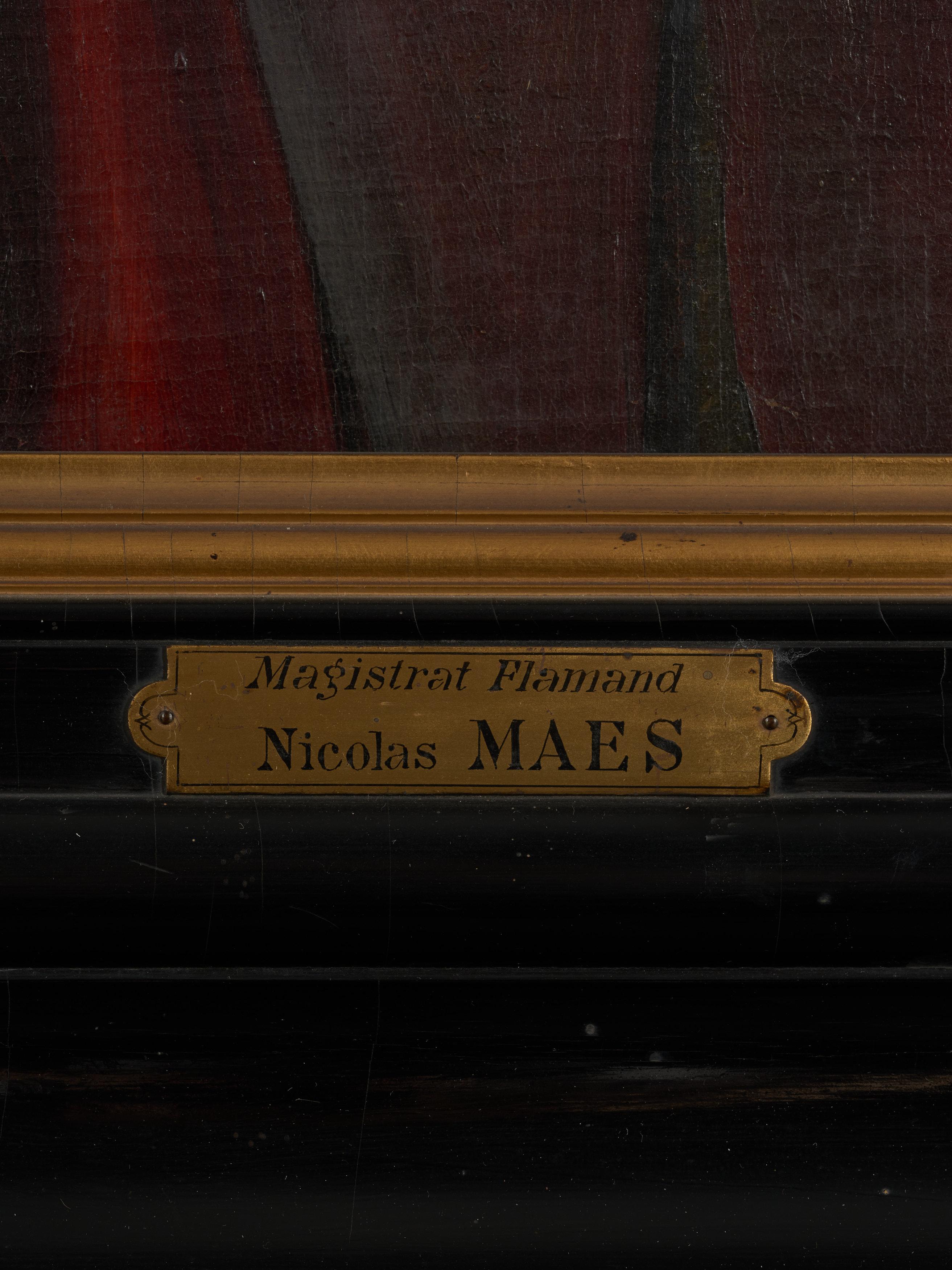 Porträt eines Gentleman in Dreiviertelhöhe aus dem 17. Jahrhundert, zu Nicolaes Maes (Leinwand) im Angebot