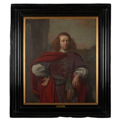 17e C. Portrait d'un gentilhomme en trois-quarts, Attr. à Nicolaes Maes