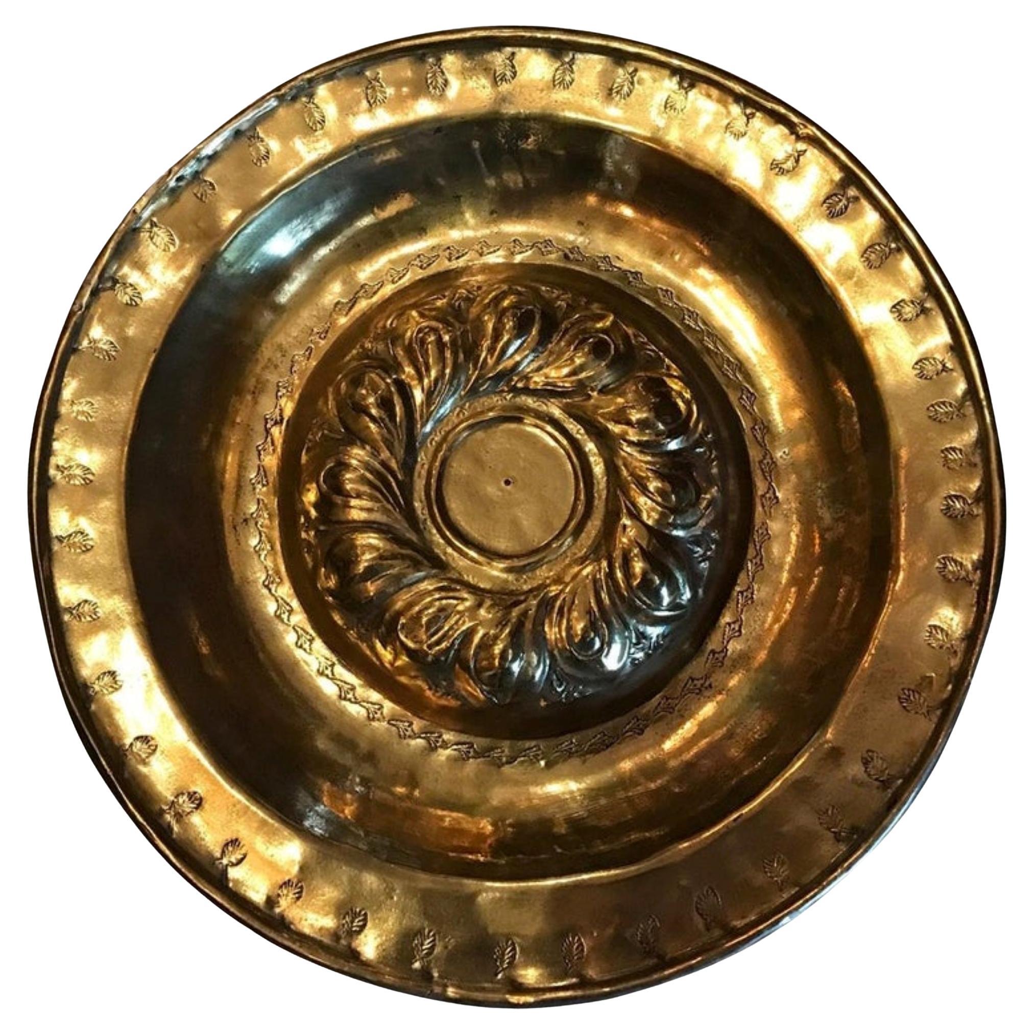 17th C. Rare Alms Dish Bowl Luxury Vide Poche Center Tray Decorative Object