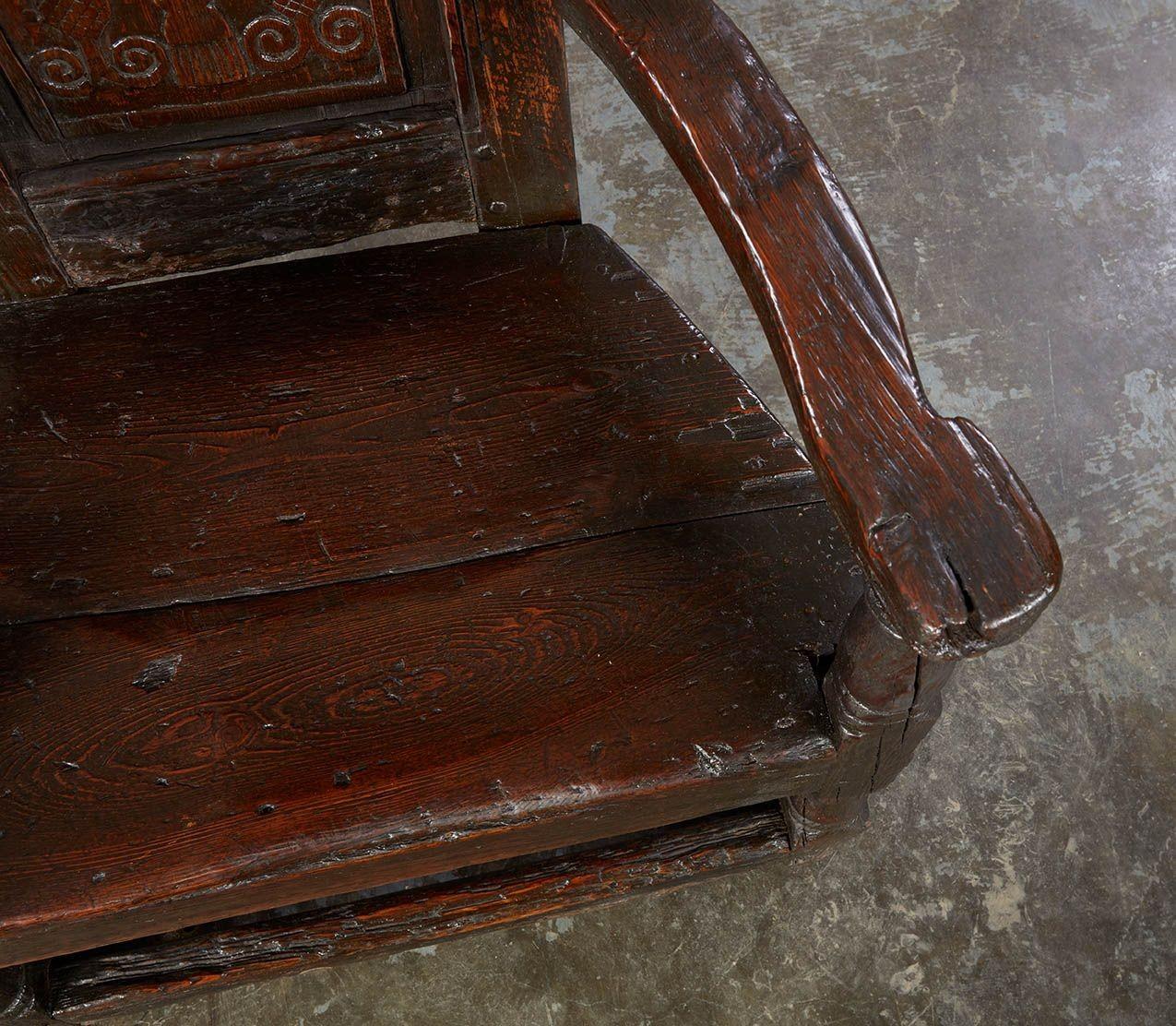 Siglo XVII Sillón Escocés Sol Naciente y Cardo en venta 4