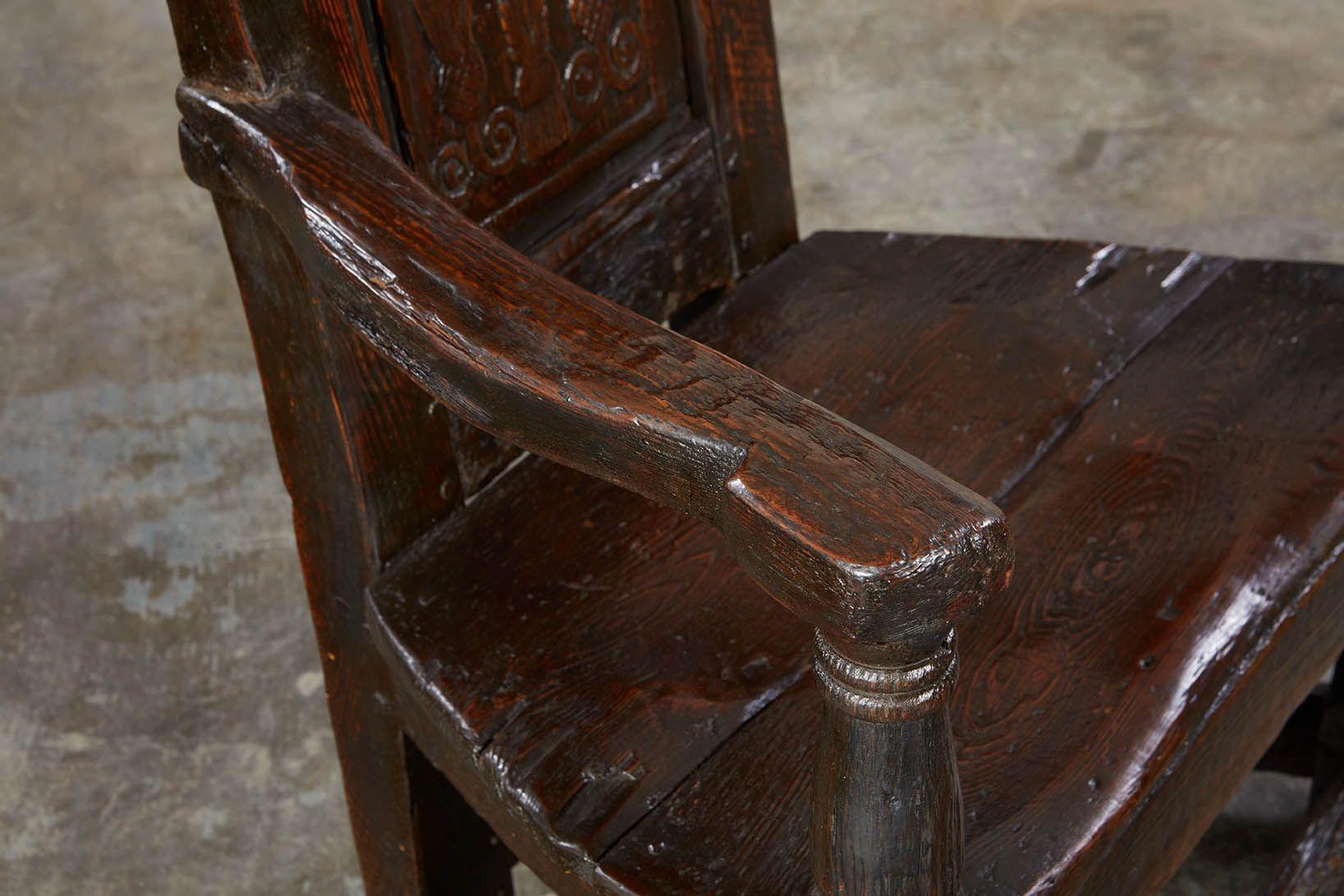 Siglo XVII Sillón Escocés Sol Naciente y Cardo en venta 6
