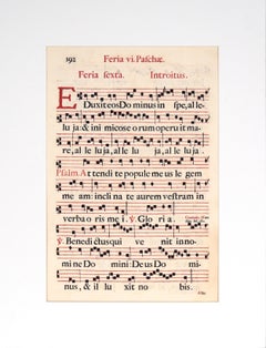 17th C. Sheet Music "Feria vi. Paschae" (page 191 and 192)