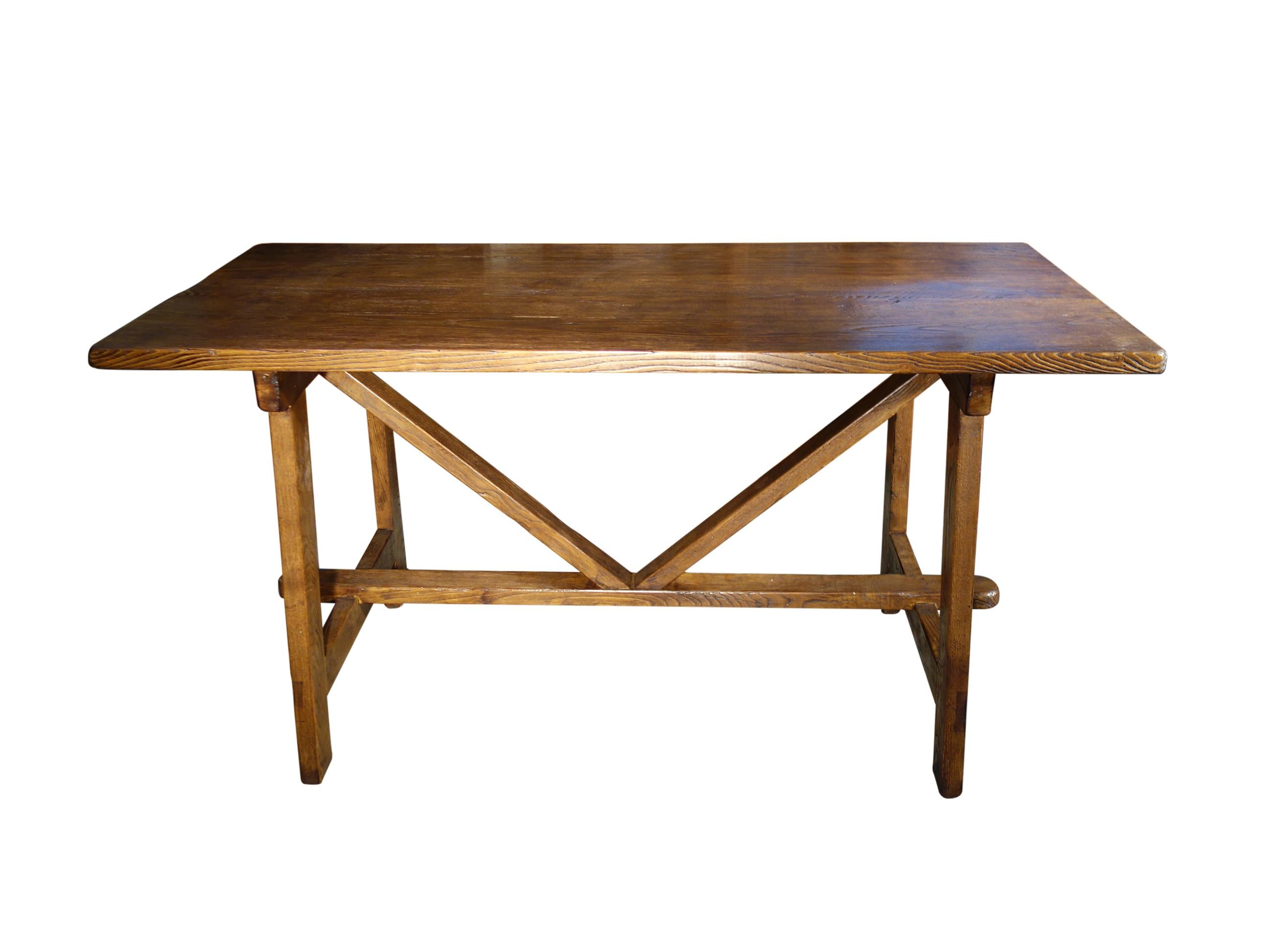 17th C Style Antique Reproduction Italian Chestnut CAPRETTA Writing Desk Custom For Sale 1
