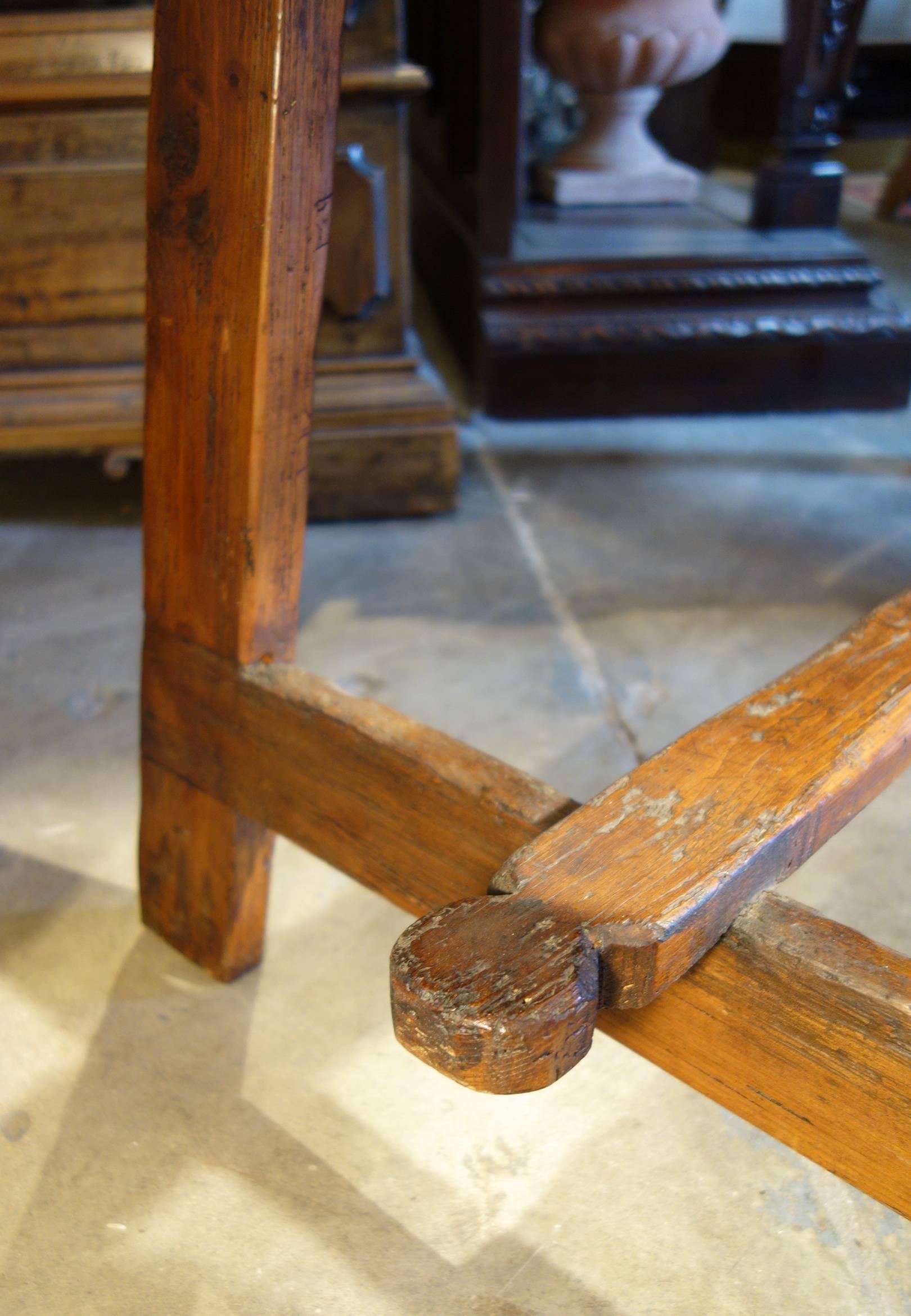 17th C Style Italian Rustic Primitive Reclaimed Wood Farmhouse Table To Order In New Condition For Sale In Encinitas, CA
