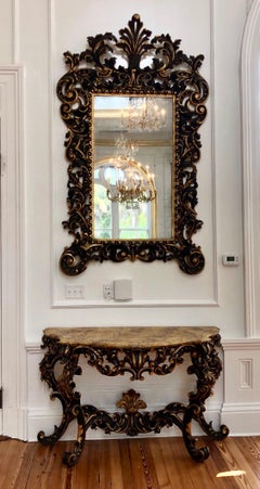 17th Century Venetian Console Table and Mirror