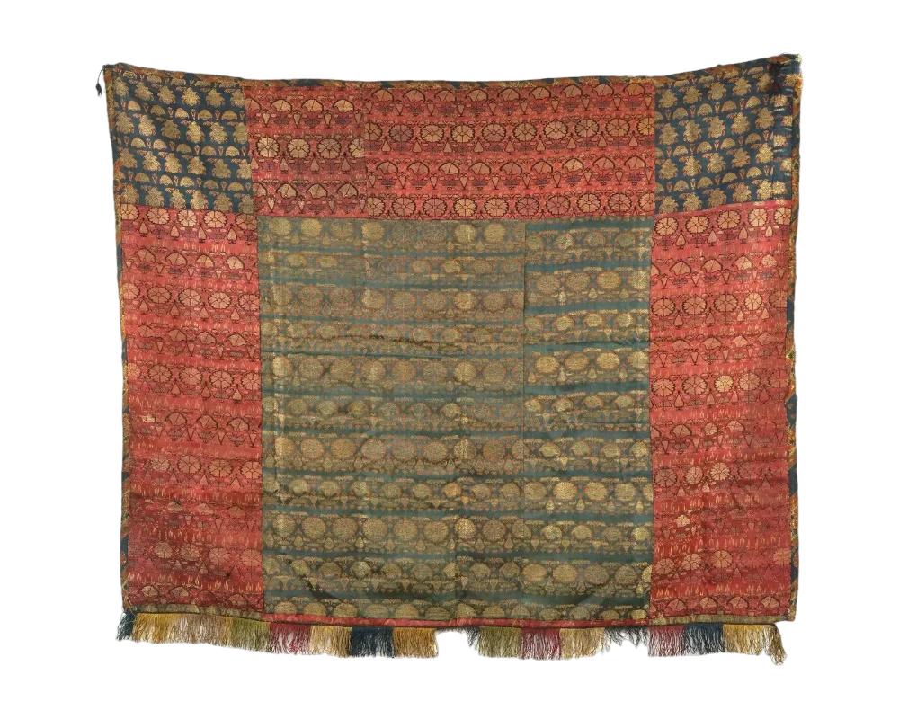17Th Cen Persian Safavid Dynasty Embroidered Textile