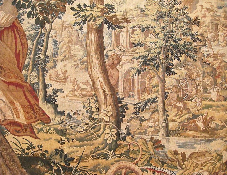 17th Century Brussels Mythological Tapestry Persephone from the History of Ceres In Good Condition For Sale In New York, NY