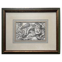 17th cent. etching of Hagar and the Angel by Marco San Martino