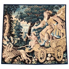 17th Century Mythological Aubusson Tapestry "The Rape of Proserpina"