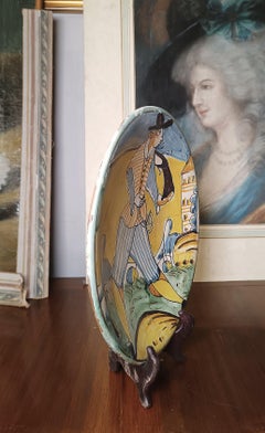 17th CENTURY MAJOLICA PLATE MONTELUPO