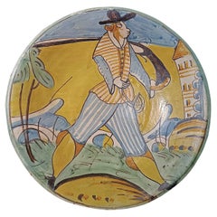pLATEAU DE MAJOLICA MONTELUPO DU 17e SIÈCLE