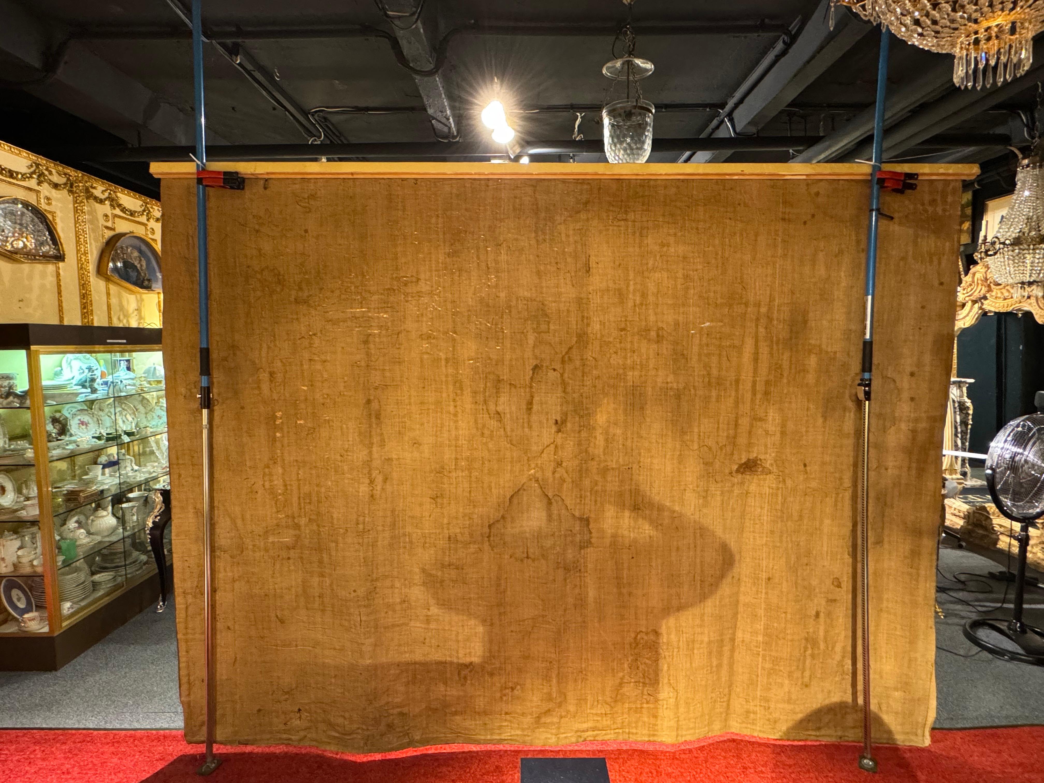17th century Antique Aubusson/Gobelin tapestry, France Architectural land, silk For Sale 10