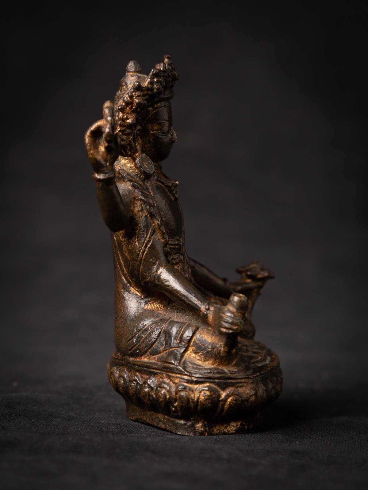 17th century Antique bronze Nepali Vishnu statue originating from Nepal 11
