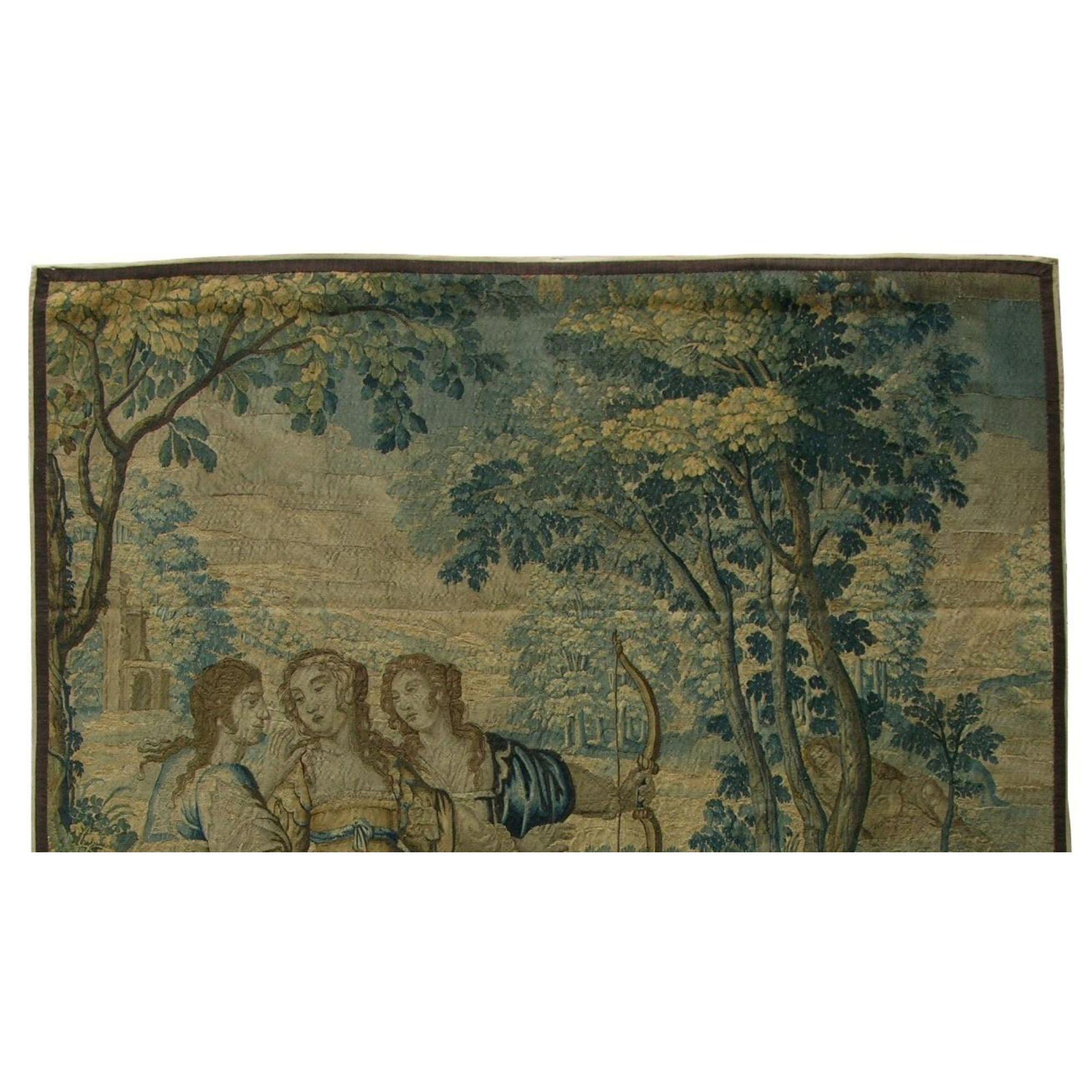 Other 17th Century Antique Brussel Tapestry 7'8