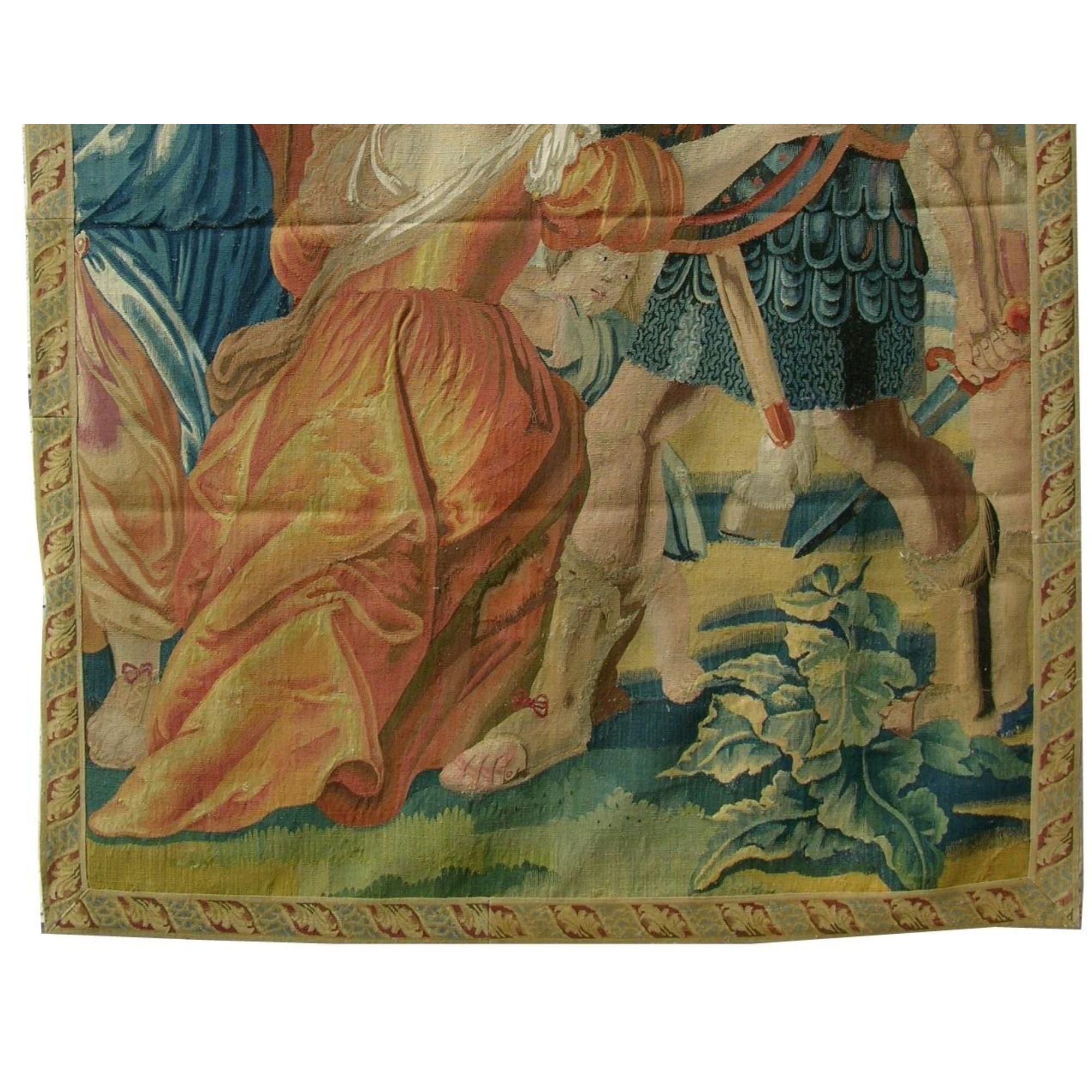 Unknown 17th Century Antique Brussels Tapestry 8'9