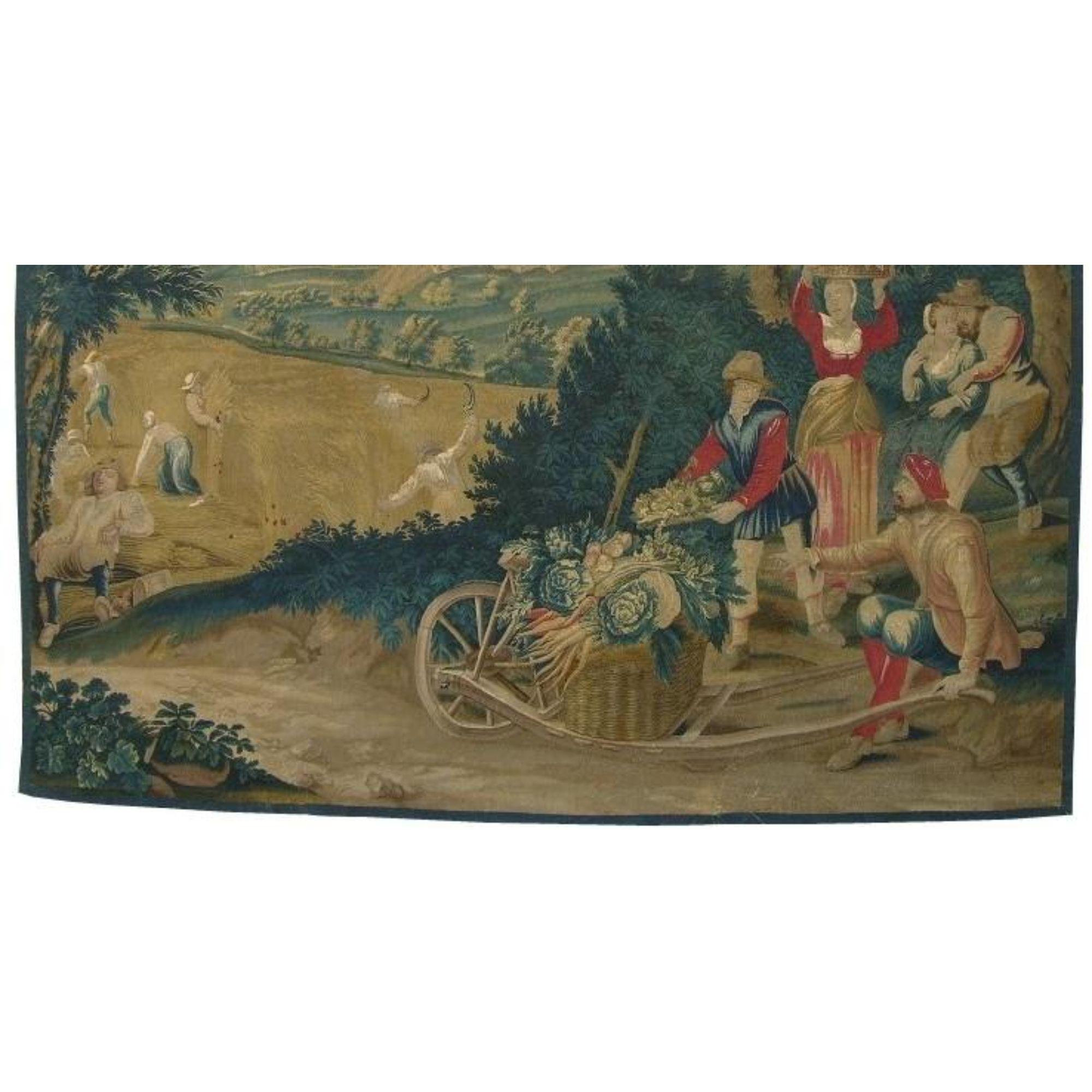 Unknown 17th Century Antique Brussels Tapestry 9'6