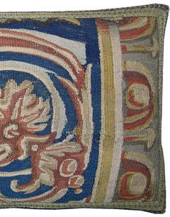 17th Century Antique Brussels Tapestry Pillow