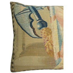 17th Century Antique Brussels Tapestry Pillow