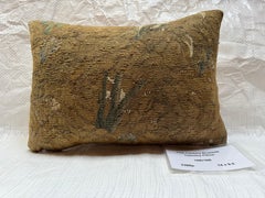 17th Century Antique Brussels Verdure Landscape Tapestry Pillow