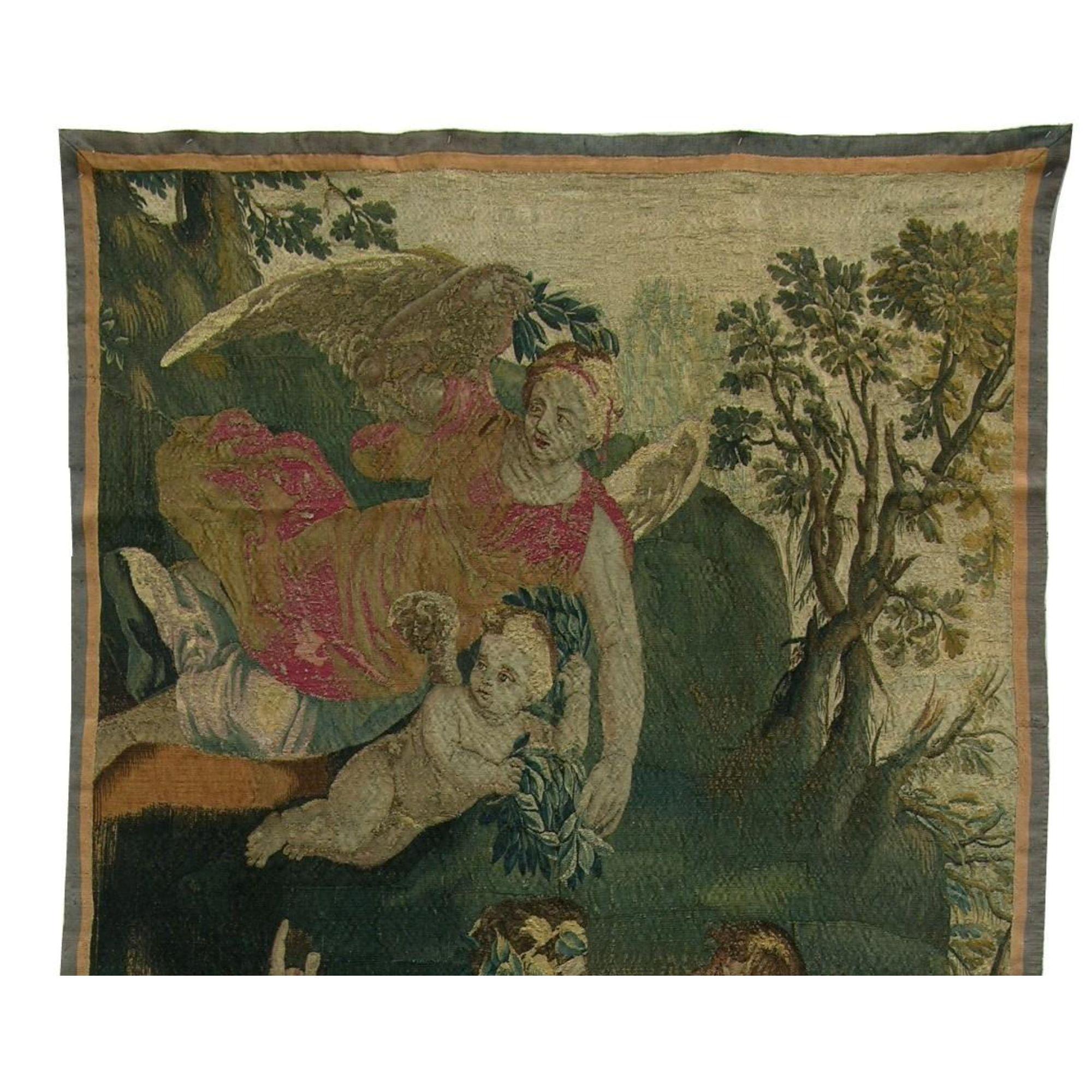 Other 17th Century Antique Flemish Tapestry 8'5