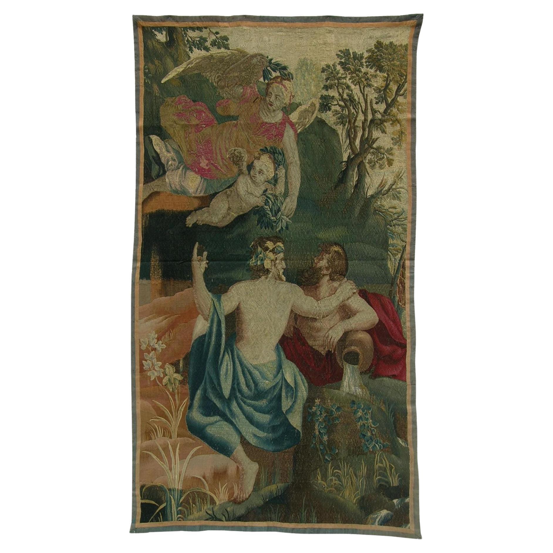 Tapiz Flamenco Antiguo del Siglo XVII 8'5" X 4'7