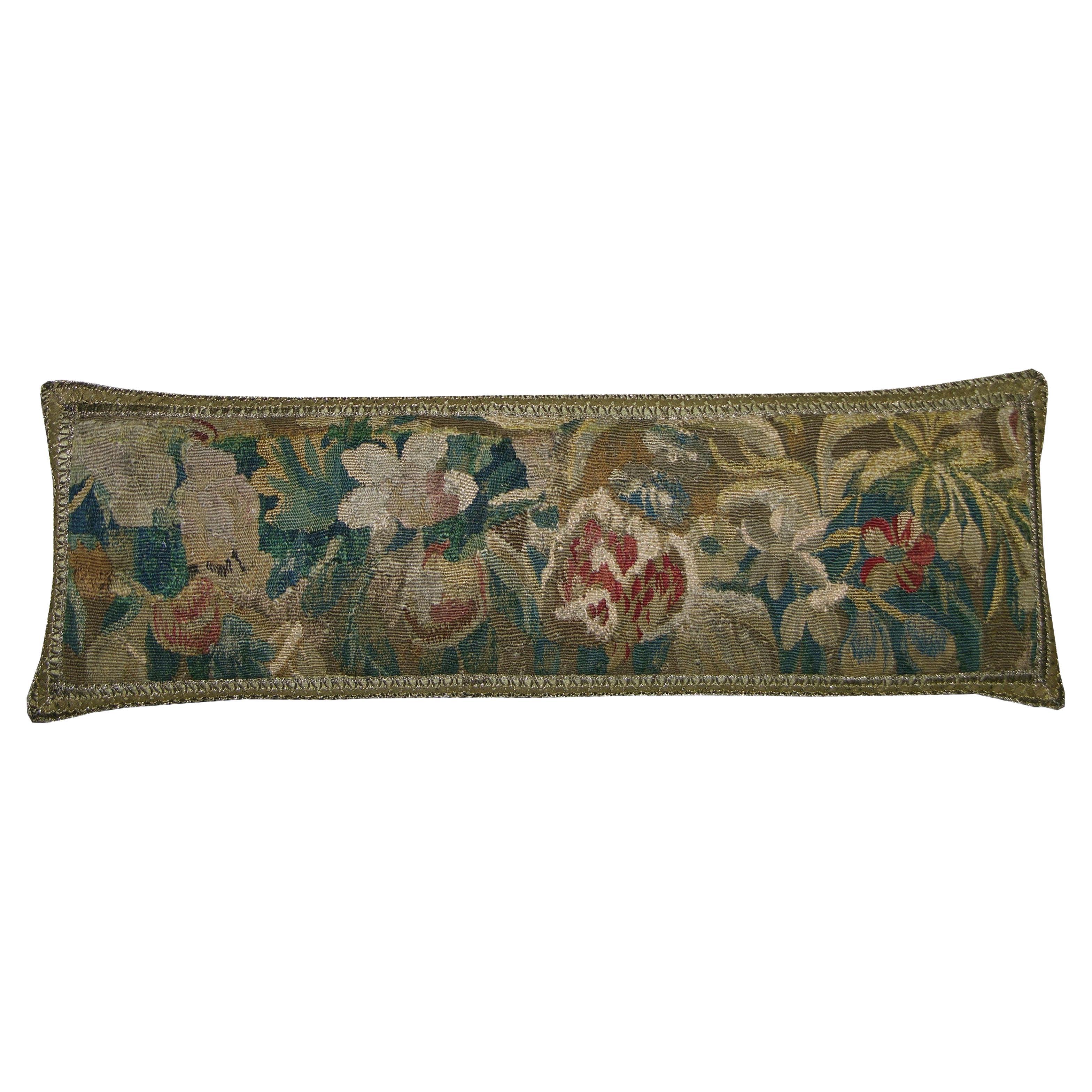 17th Century Antique Flemish Tapestry Pillow